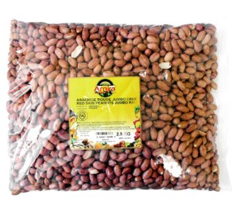 Amira, Red Skin Raw Peanuts, Jumbo, 2.5 kg (5.5 lb)