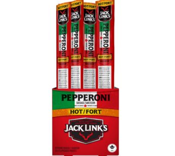 Jack Link’s Hot Pepperoni Sticks, 20 × 22 g
