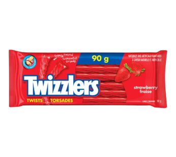 Twizzlers Twists, Strawberry, 90 g (3.1 oz), 24-pack
