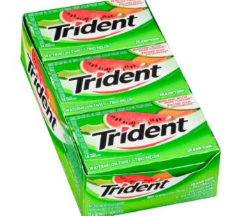 Trident Watermelon Twist Gum, 12 × 14 pieces