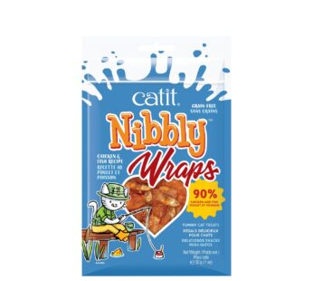Nibbly Wraps Cat Treats, Chicken & Fish