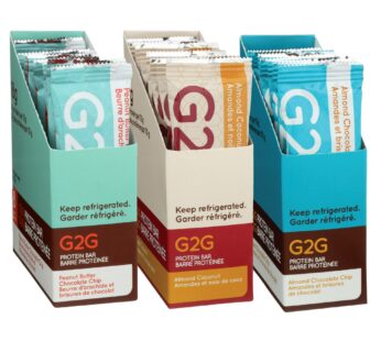 G2G Protein Bars, Variety Pack, 24 × 70 g