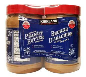 Kirkland Signature Natural Creamy Peanut Butter, 2 x 1 kg