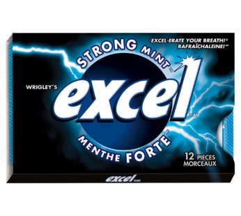 Excel Sugar-free Strong Mint Gum, 12 × 12 pieces