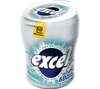 Excel Sugar-Free Gum Polar Ice, 6 × 60 pieces