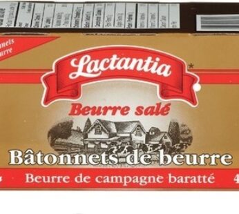 BÂTONNETS DE BEURRE LACTANTIA | LACTANTIA BUTTER STICKS