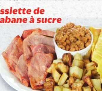 ASSIETTE DE CABANE À SUCRE