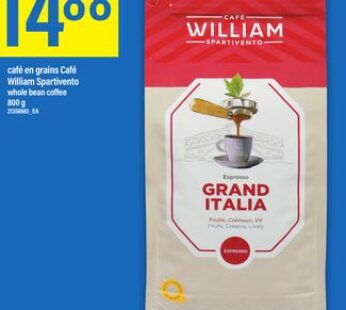 café en grains Café William Spartivento