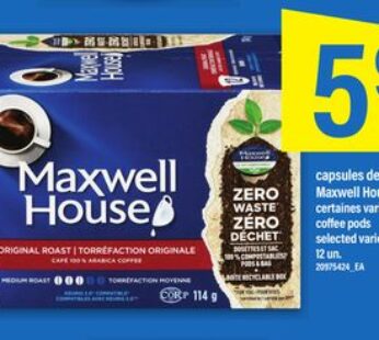 capsules de café Maxwell House