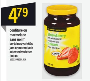 CONFITURE OU MARMELADE SANS NOM®