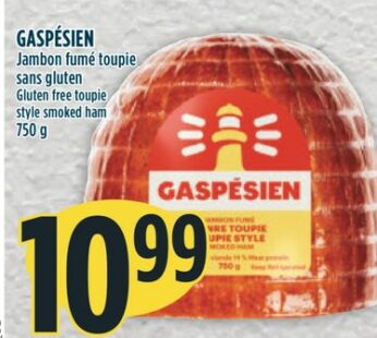 GASPÉSIEN Jambon fumé toupie sans gluten