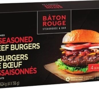 BÂTON ROUGE FROZEN BEEF OR CRISPY CHICKEN BURGERS