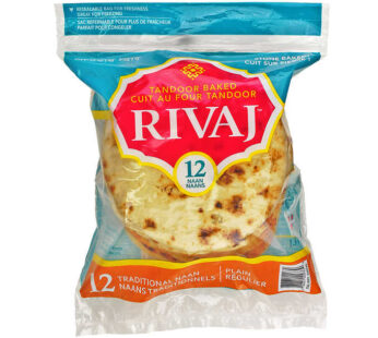 Rivaj Traditional Tandoor Baked Naan Pack of 12