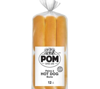 POM Steamed Hot Dog Bun Pack of 12
