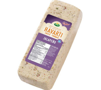 Arla Jalapeño Havarti Cheese 4.2 kg average weight*