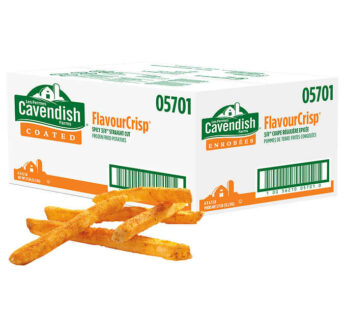 Cavendish Farms Frozen Spicy 3/8-in Straight Cut Fries 6 × 2.04 kg
