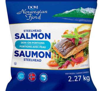 Norwegian Fjord Frozen Skin-on Steelhead Salmon 2.27 kg