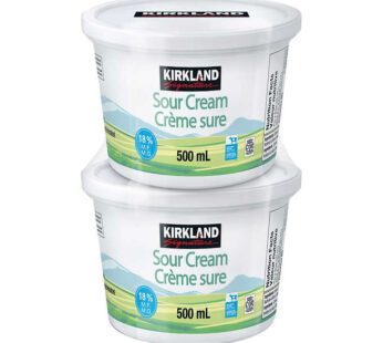 Kirkland Signature 18 % Sour Cream  2 x 500 ml